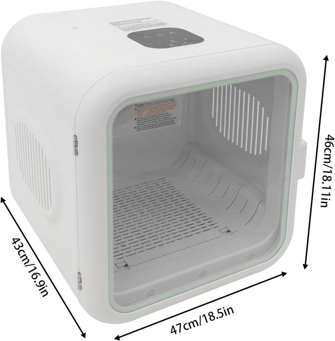 Haustiertrockner Haustier Trockner für Katzen und Hunde Trocknungsmaschine 800W einstellbare Tempera
