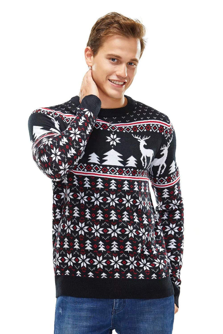 U LOOK UGLY TODAY Hässlicher Weihnachtspullover Herren Unisex Lustig Ugly Christmas Sweater Chunky G