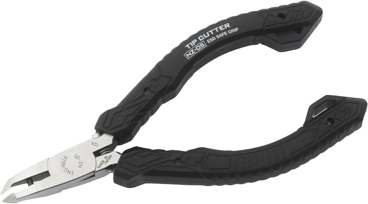 Seitenschneider mit 45 Grad abgewinkelten Backen für bündiges Schneiden von PCB Komponenten (Made in