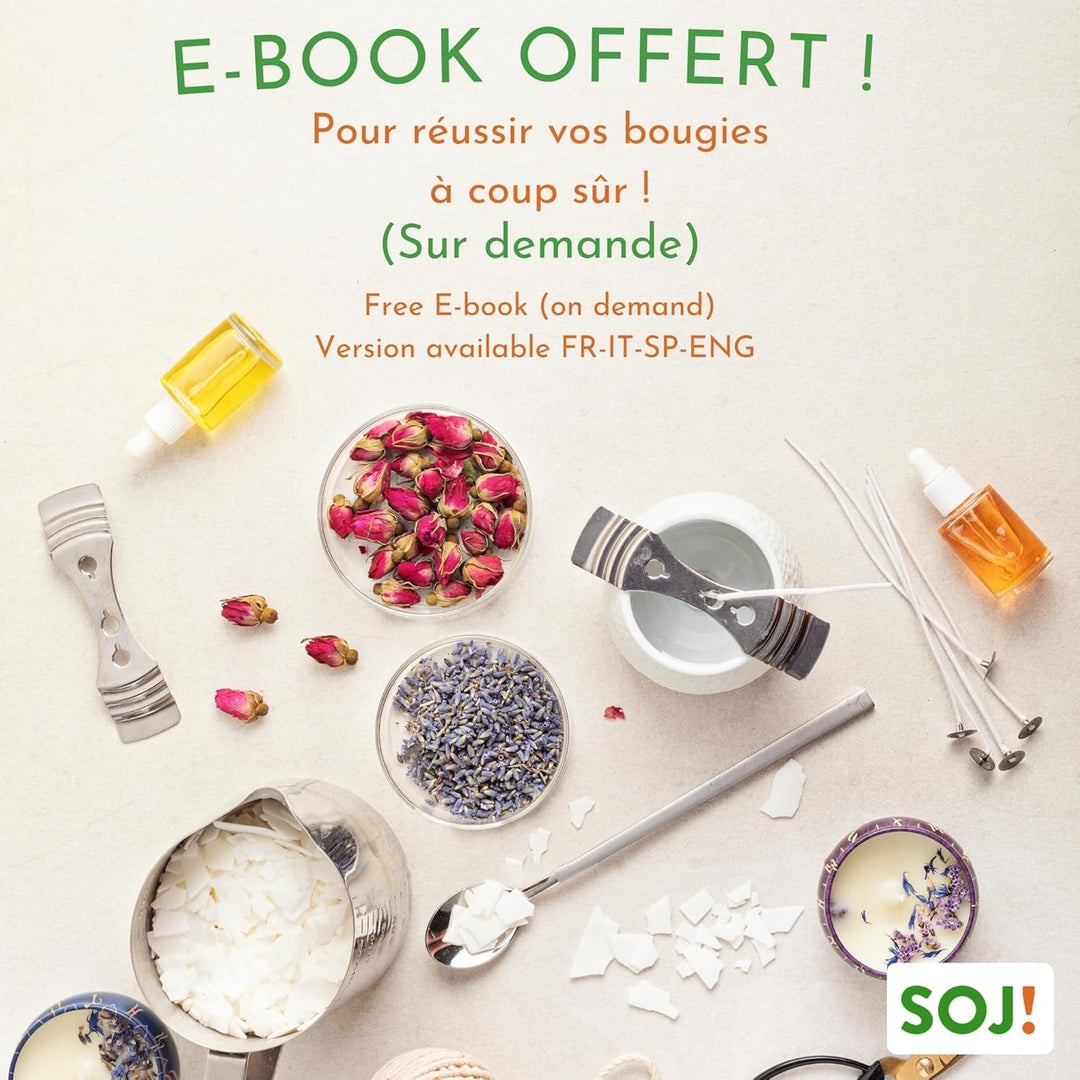 Soj! Kerzenwachs – pflanzliches Sojawachs für die Kreation/DIY von Kerzen, Kerzenfüllung – für gegos