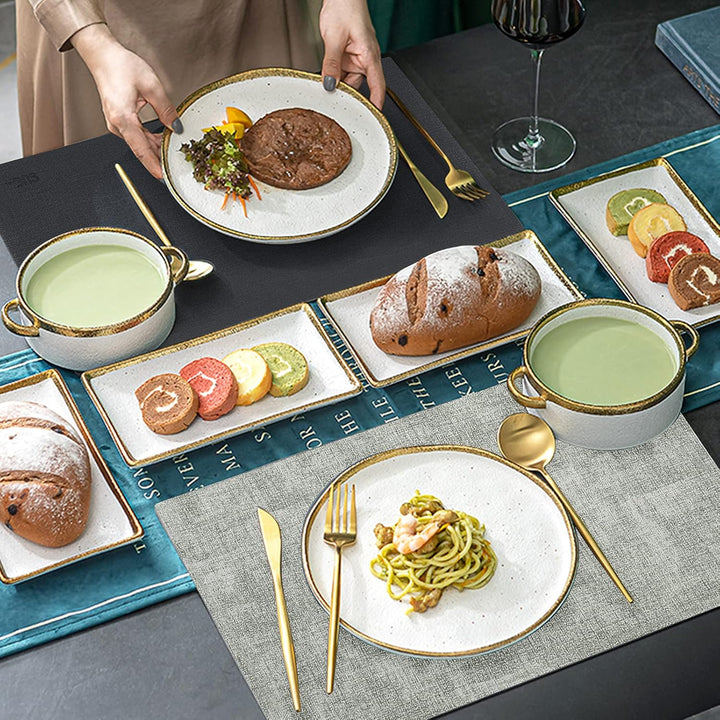 SUEH DESIGN Tischsets und Platzsets im 6er-Set in Lederoptik, Abwaschbar | Abwischbar Tischsets, Hit