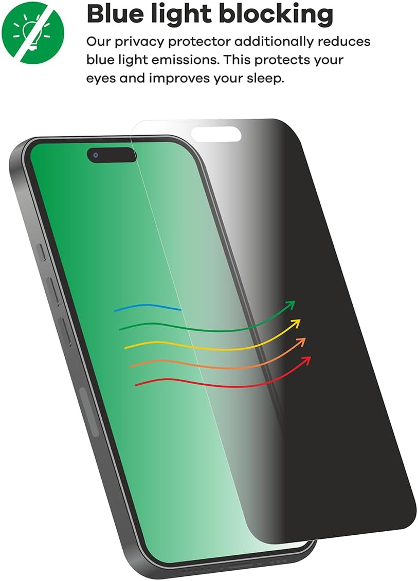 upscreen Anti-Spy Blickschutzfolie für Apple iPad Pro 12.9" WiFi Cellular 2021 (im Querformat, 5. Ge