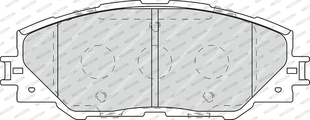 Ferodo FDB4136 Bremsbelagsatz, Scheibenbremse - (4-teilig) - (4 Stück)