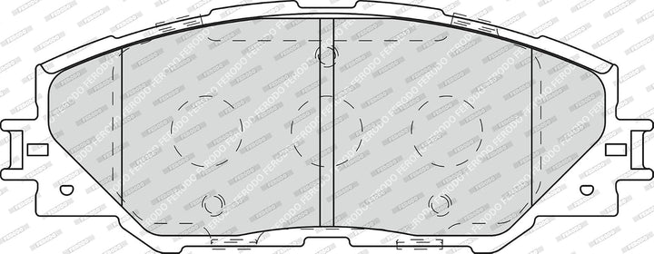 Ferodo FDB4136 Bremsbelagsatz, Scheibenbremse - (4-teilig) - (4 Stück)
