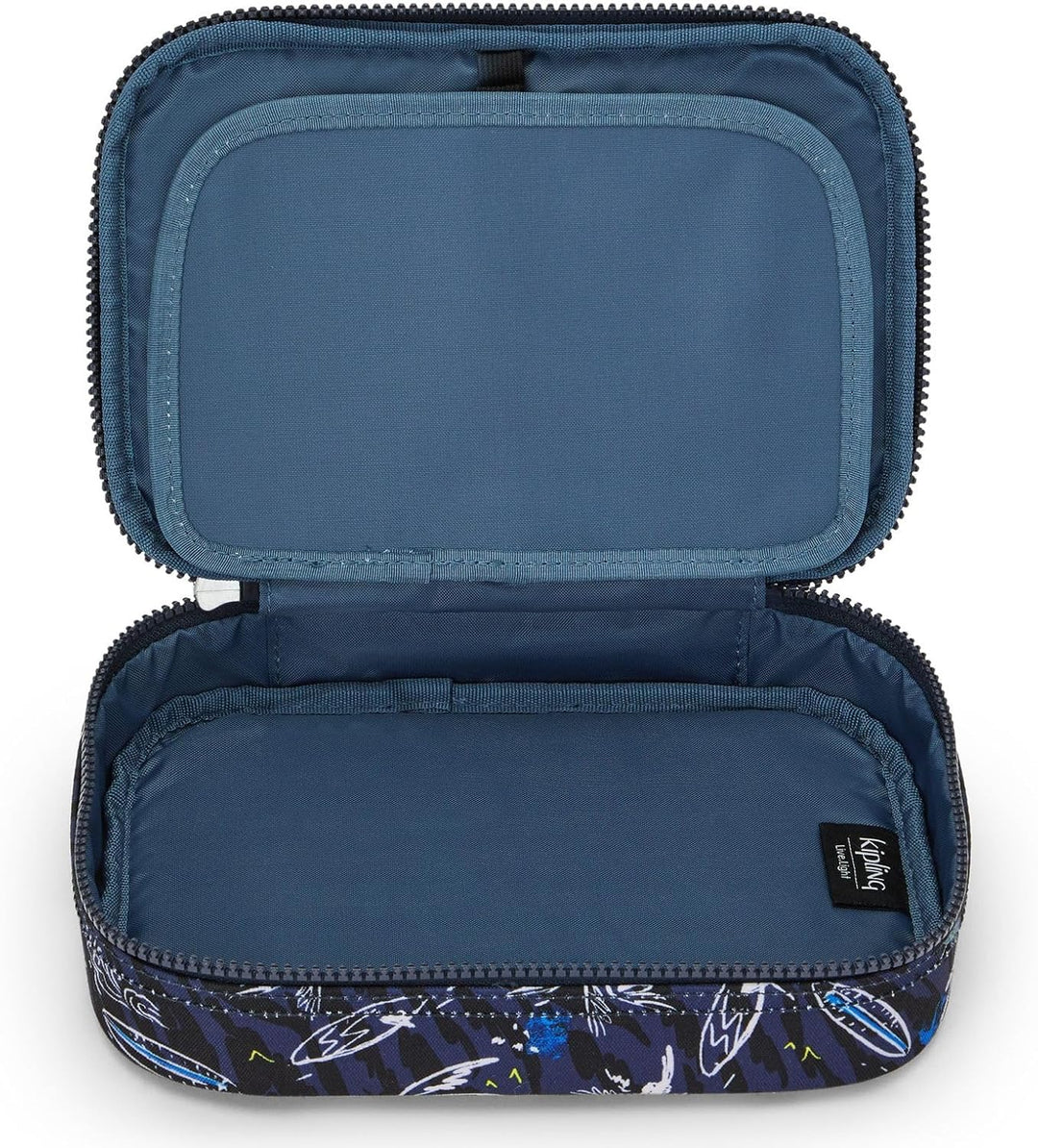 Kipling 100 Stifte, grosses Federmäppchen für bis zu 100 Stifte, 21 cm, 1,5 l, Surf Sea PRT, Surf Se