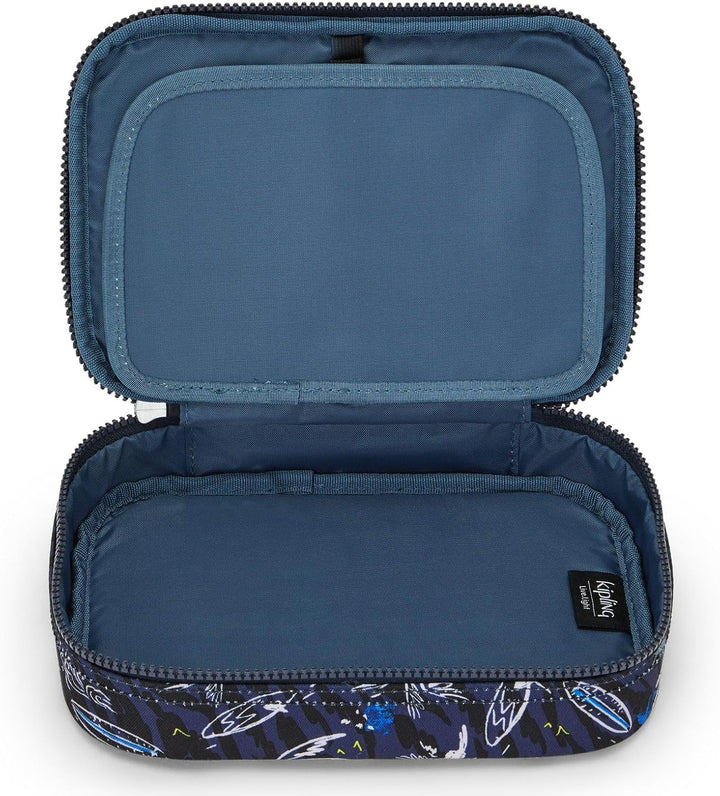 Kipling 100 Stifte, grosses Federmäppchen für bis zu 100 Stifte, 21 cm, 1,5 l, Surf Sea PRT, Surf Se