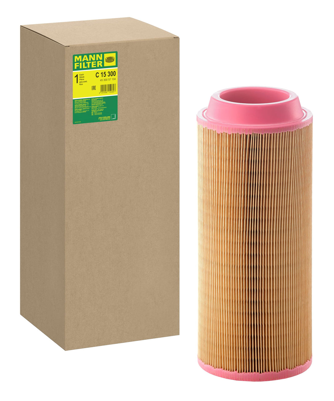 MANN-FILTER C 15 300 Luftfilter – Für Nutzfahrzeuge Single, Single