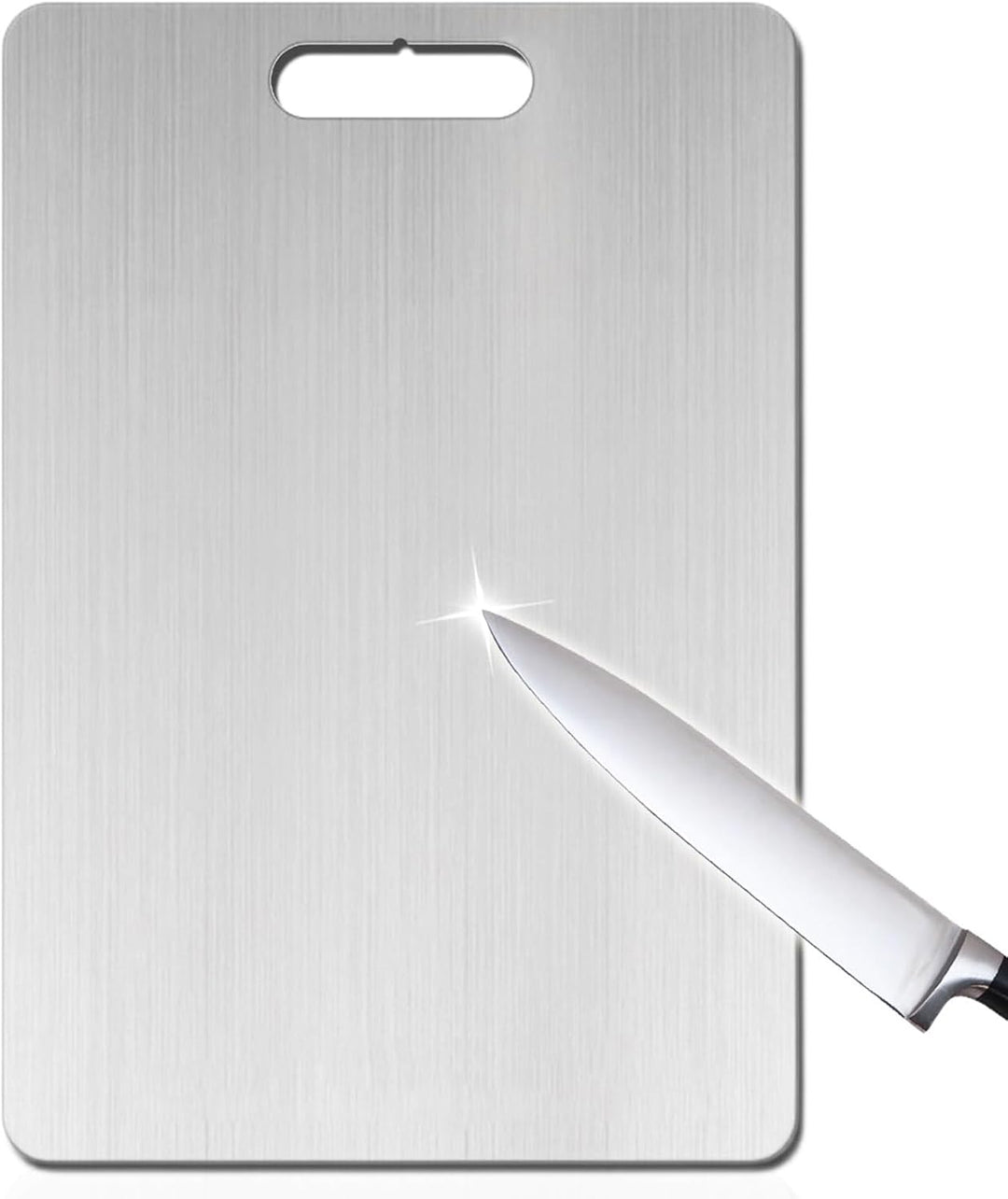 Titan Schneidebrett, Titanium Cutting Board Schneidebrett Titan Edelstahl Schneidebrett, Schneidebre