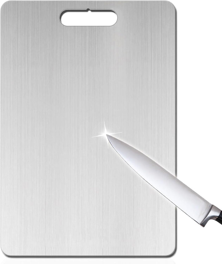 Titan Schneidebrett, Titanium Cutting Board Schneidebrett Titan Edelstahl Schneidebrett, Schneidebre