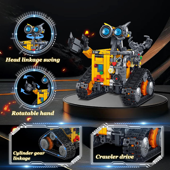 MOJINO Technik ab 5 6 7 8 9 10 11 12+ Jahre Jungen, 4 in 1 Roboter Kinder Roboticset mit App-Fernste