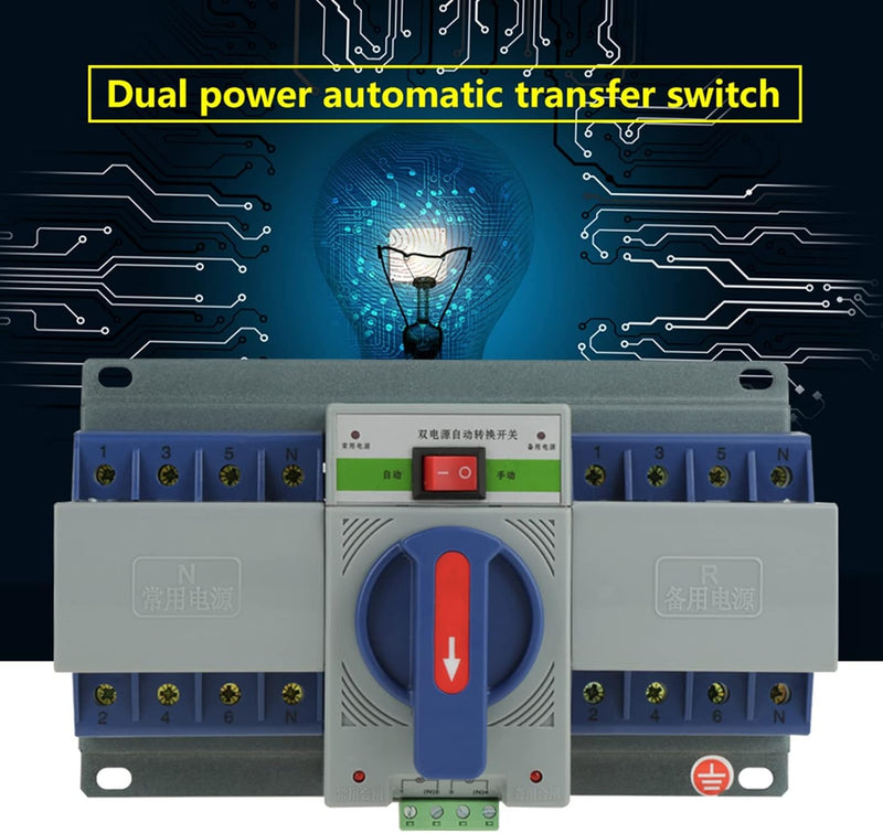 400V 63A 4P Dual Power Automatic Transfer Switch, Dual Power Generator Umschalter mit EPS Fire Power