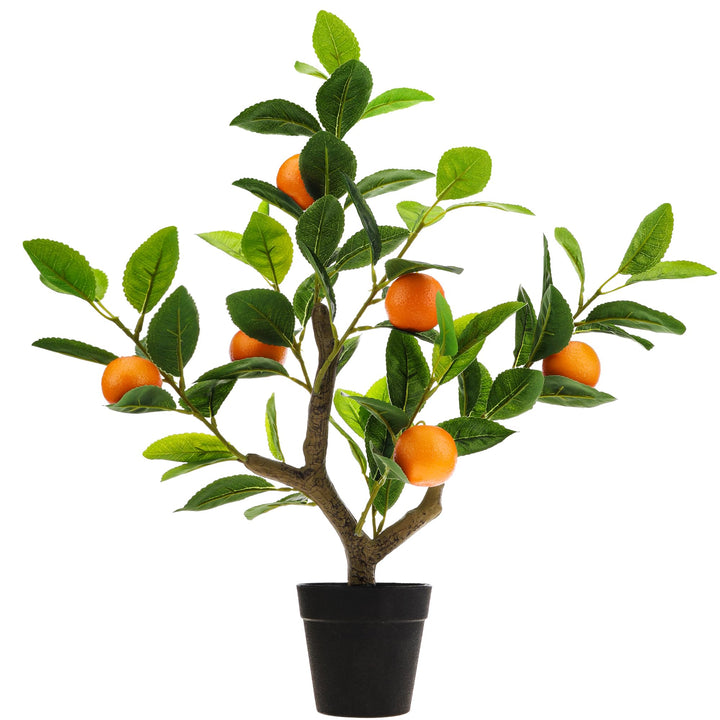 Gresorth 51cm Künstliche Orange Bäume Gefälschte Household Grün Pflanzen Früchte Dekoration mit Kuns