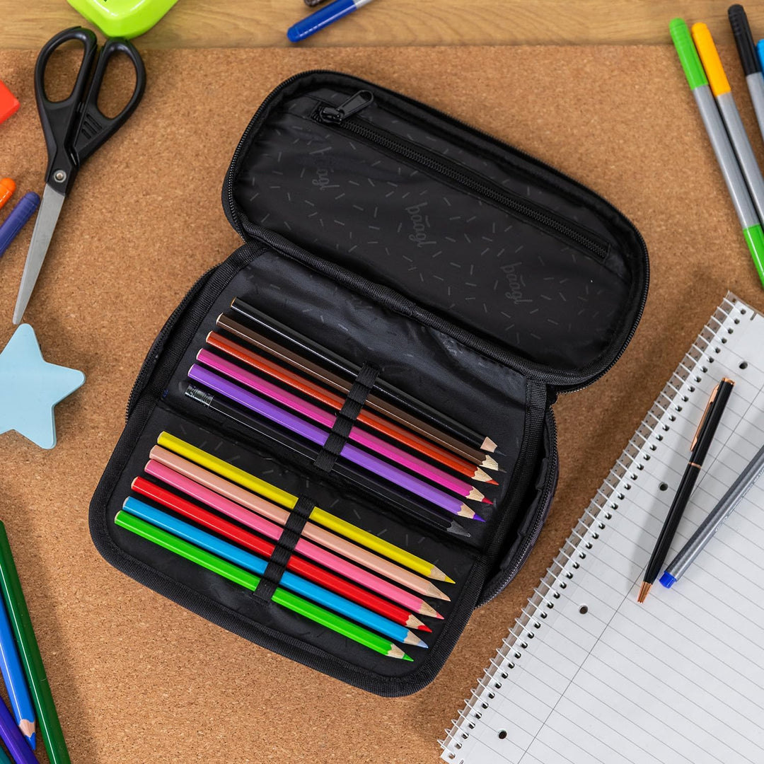 Baagl Federmäppchen für Mädchen - Schulmäppchen für Schreibwaren - Schulsachen Federtasche, Jungen F
