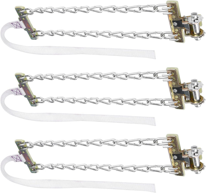 Schneeketten Fydun 3pcs Auto Reifen Schneekette Reifen Rutscht Stahlkette Gummi Reifen Gleitschutzst