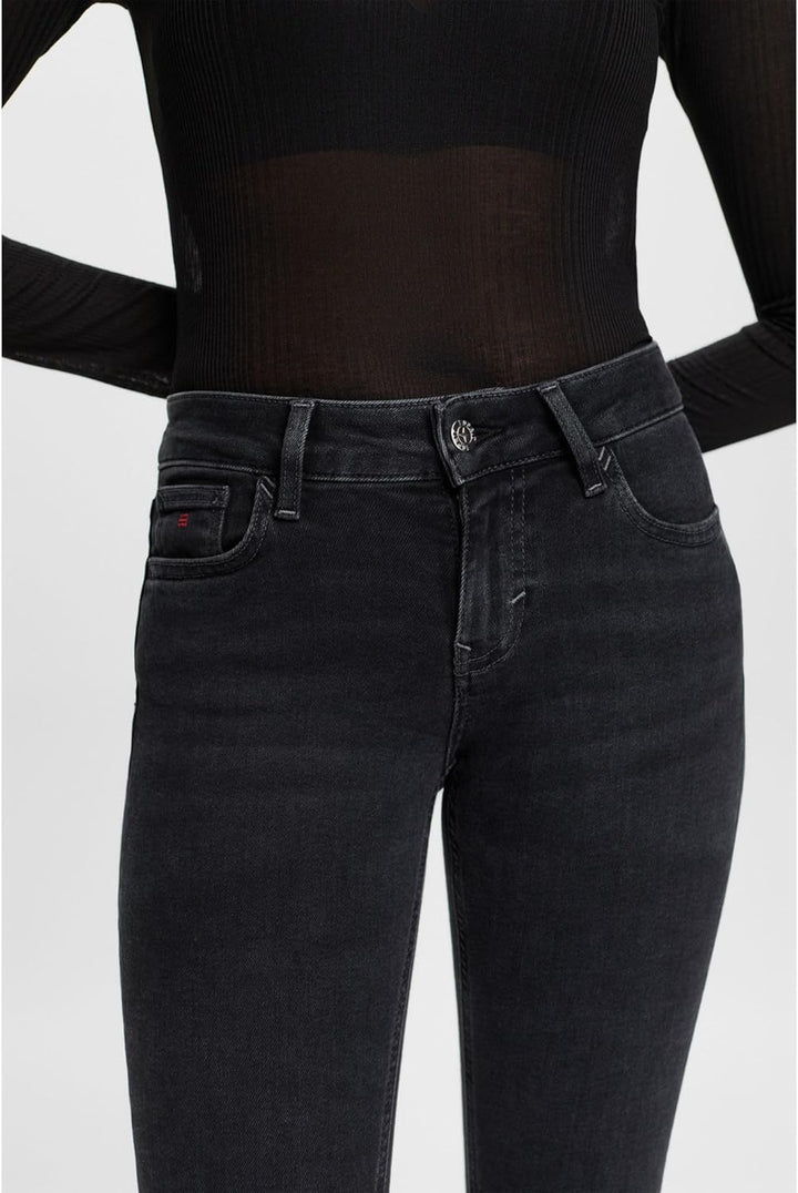 ESPRIT Damen Jeans 24W / 32L Black Rinse, 24W / 32L Black Rinse