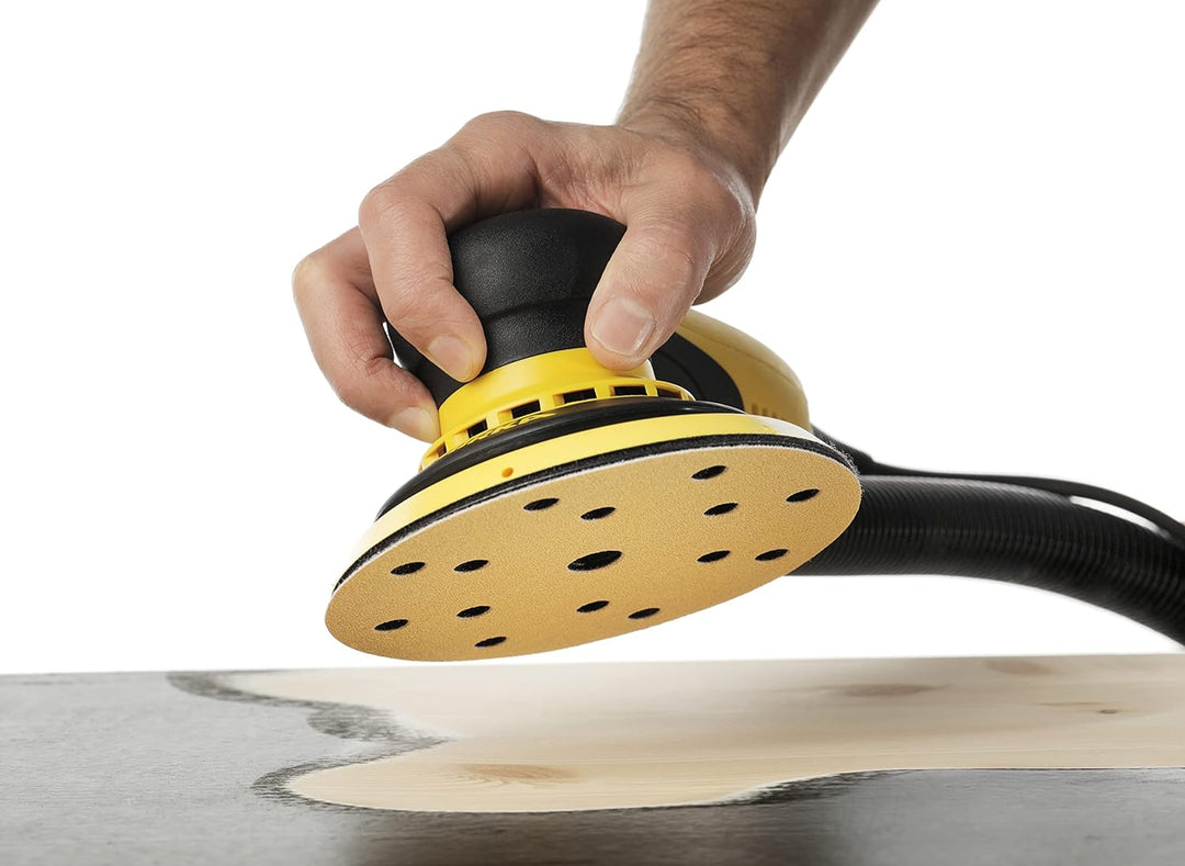 Mirka Gold Universal-Schleifpapier Ø 150mm Schleifscheiben Klett 15-Loch, Korn P60, 50 Stk / Zum Sch