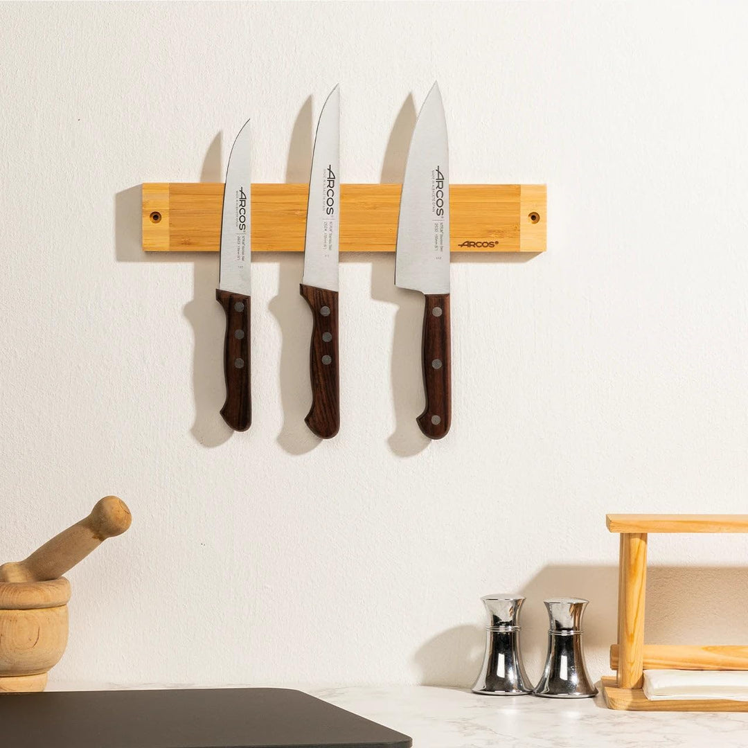 Arcos Magnetische Zahnstange Messer - Magnetische Zahnstange Messer - Gemacht aus Bamboo 300 x 45 mm