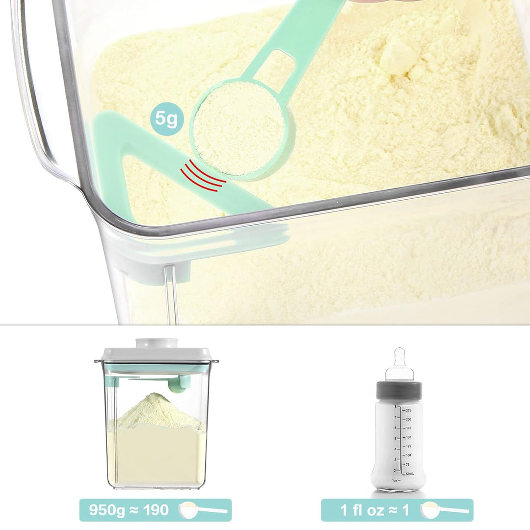 Milchpulver-Vorratsbehälter, Vione 2300ml Versiegelter Milchpulverspender mit Verschlussdeckel, Einh