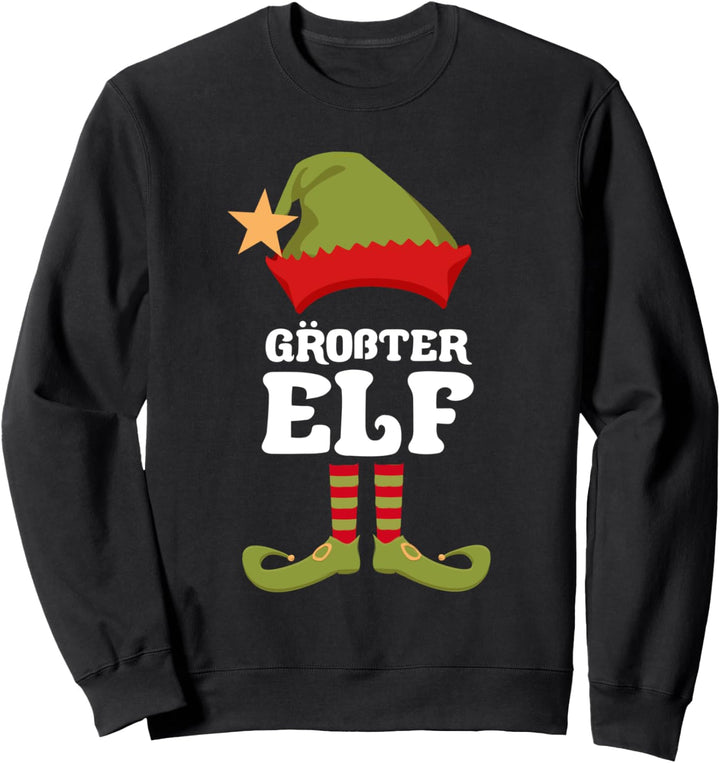 Grösster Elf Weihnachtself Weihnachten Sweatshirt