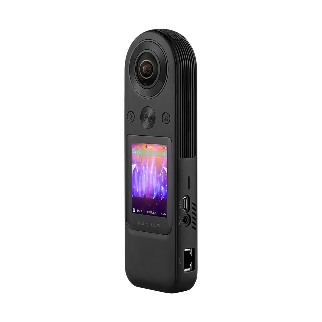 KanDao QooCam 8K Enterprise 360 Grad Professionelle Live-Kamera, interne 8K 30FPS 360 Live-Lösung, 1