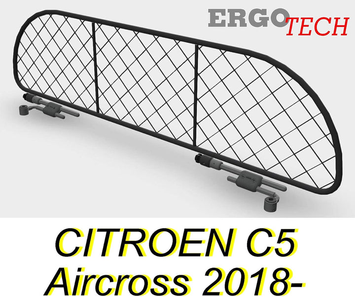 ERGOTECH Hundegitter für Citroen C5 Aircross, RDA65-S8 kct025, für Hunde und Gepäck