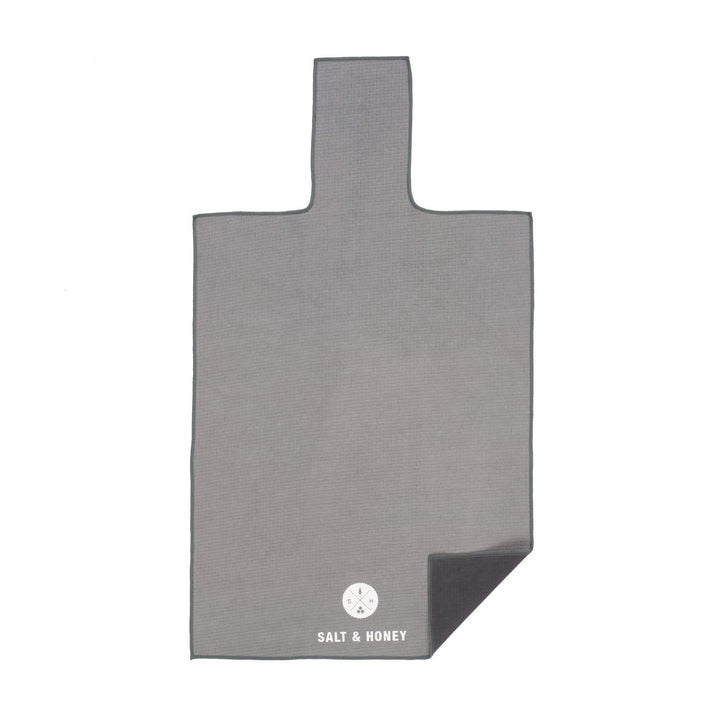 Salt & Honey Rutschfestes Pilates Reformer Matte Handtuch (schwarz), Schwarz