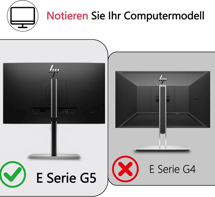 E-Serie G5 VESA-Halterungsadapter kompatibel mit HP Monitoren der Grössen(passend für E24 G5,E24q G5
