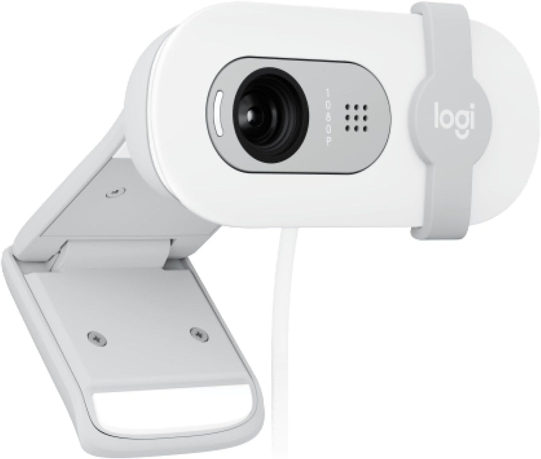 Logitech Brio 100 Full HD-Webcam für Meetings und Streaming, Auto-Lichtausgleich, integriertes Mikro