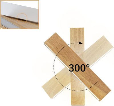 ZMH LED Wandleuchte innen Wandlampe - 32CM Holz Modern Flurlampe Up und Down Design Treppenhauslampe