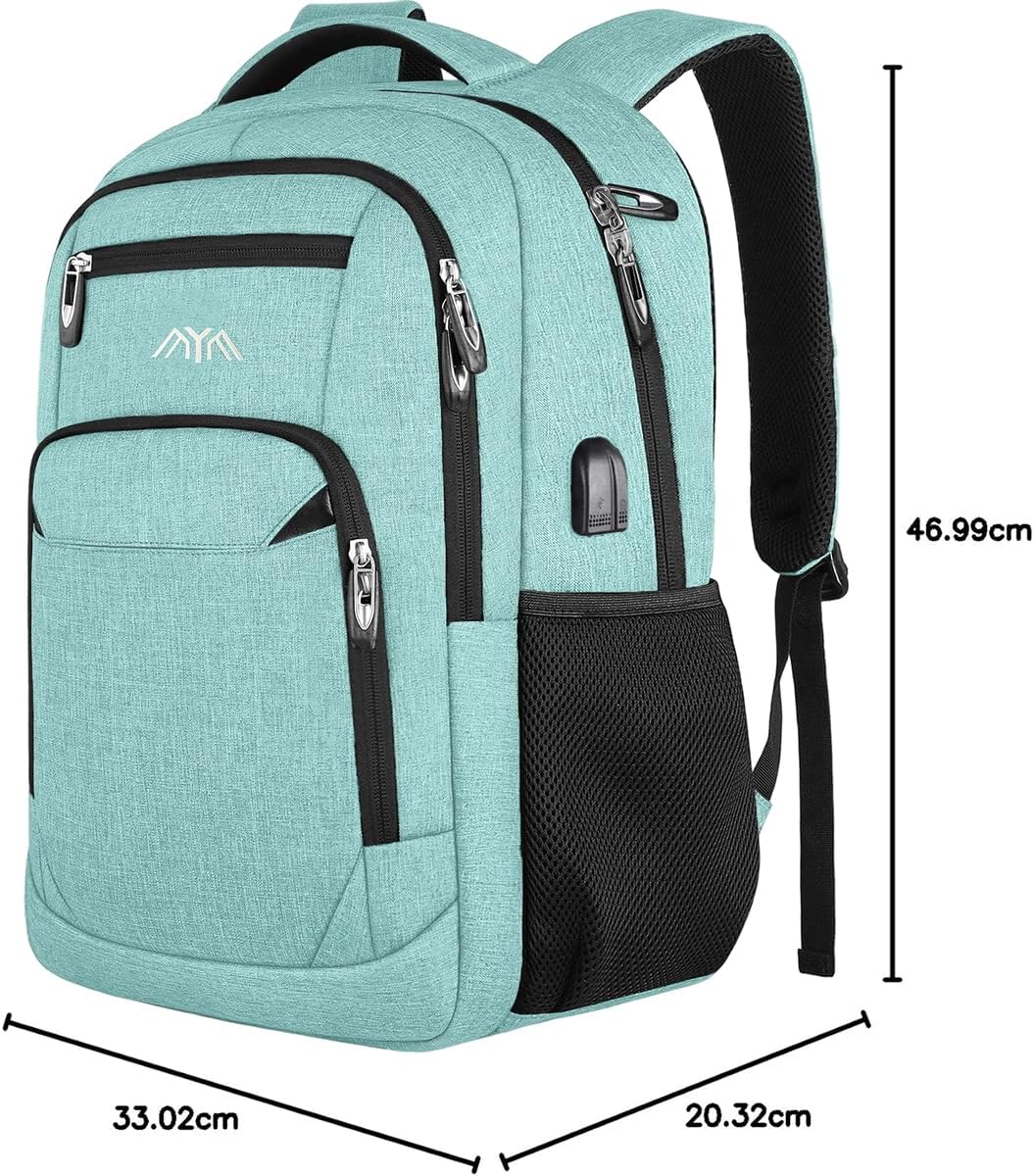 Rucksack Damen Schulrucksack Mädchen Teenager, Schule Daypacks für 15.6 Zoll Laptop Rucksack mit USB