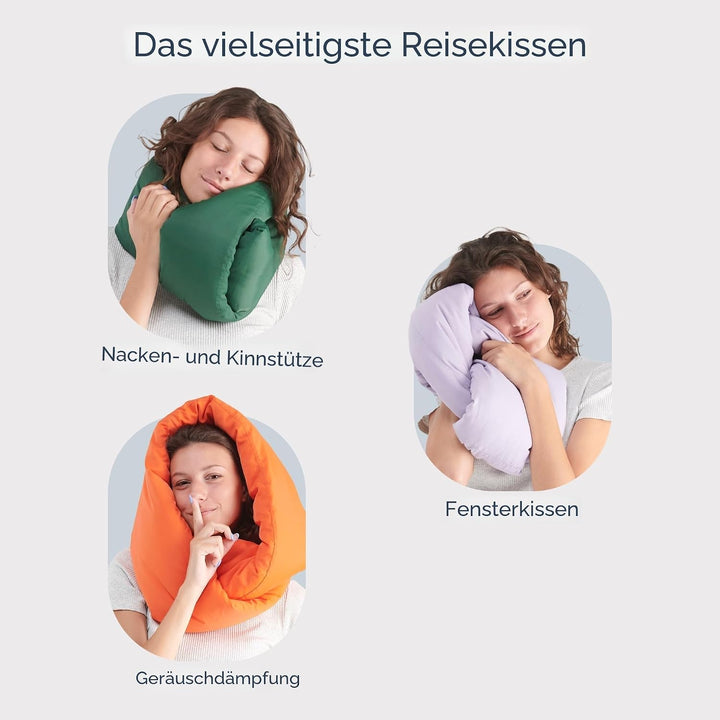 Huzi Design Infinity Pillow - Reisekissen Nackenkissen Ideal für Reise Büro Entwurf Weiches Nackenst