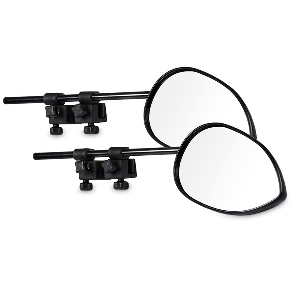 Milenco Universalspiegel, front, Weiss, Aero 4 Mirror Convex XXL, 2er-Set