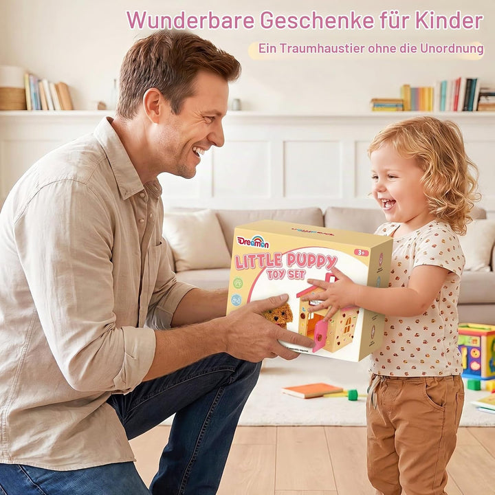 Dreamon Hund Spielzeug Kinder Spielzeug Hund Der Läuft Und Bellt Interaktiver Mit Hundehütte Pflege-