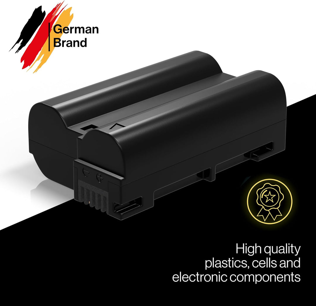 PATONA Protect Akku EN-EL15c 2400mAh 2X mit NTC-Sensor und V1 Gehäuse - kompatibel mit Nikon Z5 Z6 I