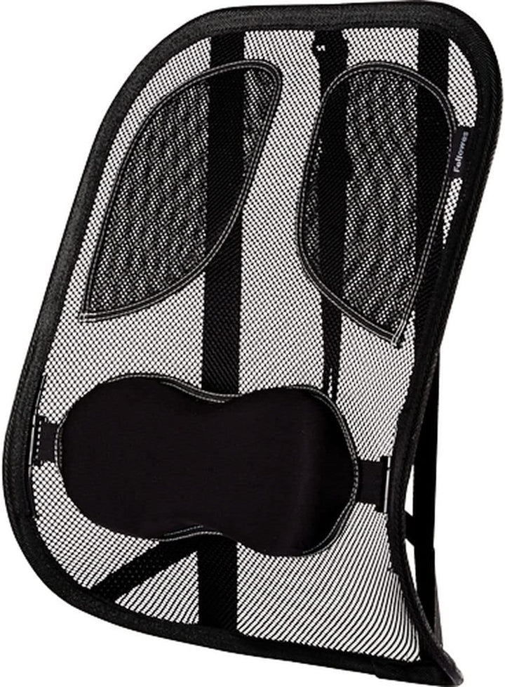 Fellowes 8029901 Netz-Rückenstütze Professional Series mit eingearbeiteten Polstern, Graphit Profess