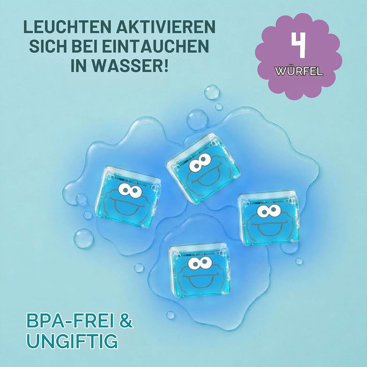 Glo Pals Cookie Monster Cubes Cookie Monster blau, Cookie Monster blau