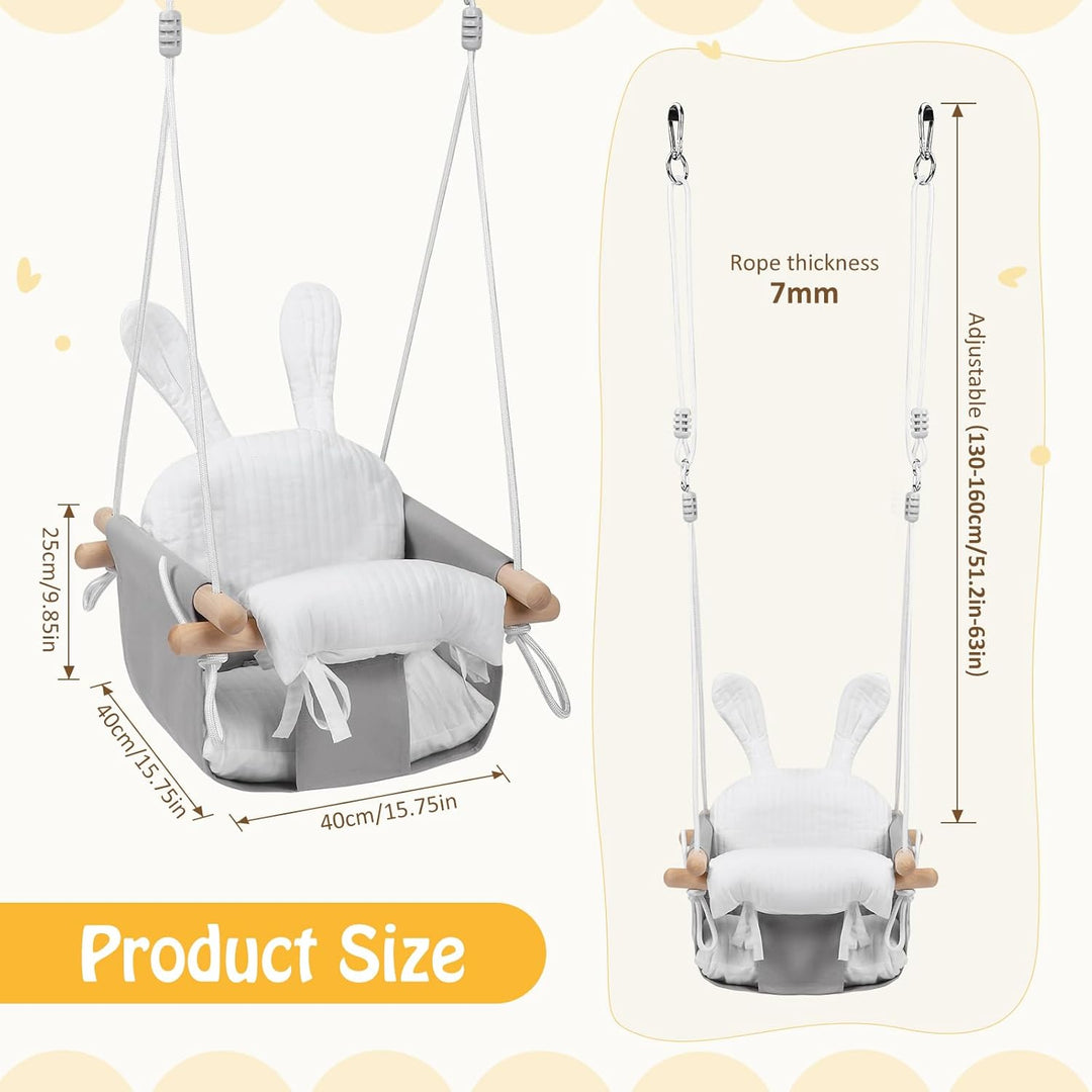 Babyschaukel,Kinderschaukel aus Holz,Baby schaukel Indoor Für Kinder,Kinderschaukel Für Babys und Ki