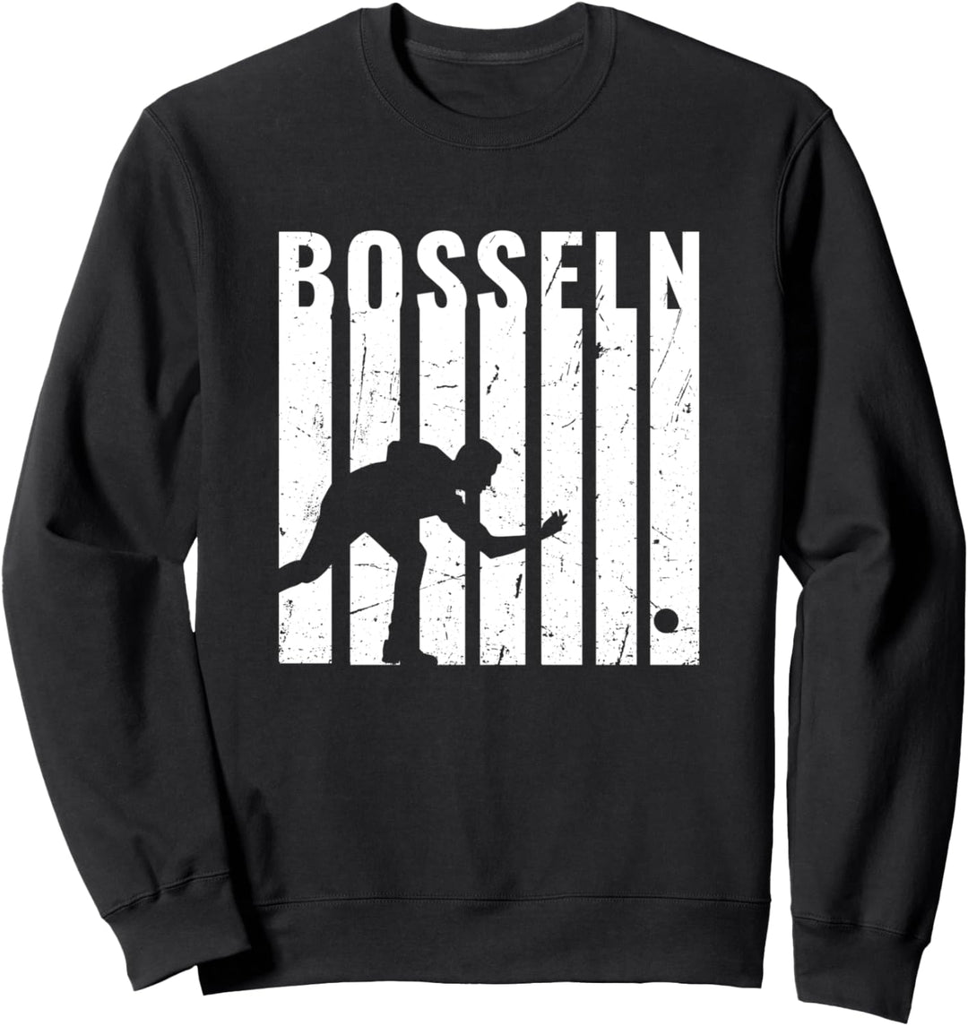 Bosseln Spiel Design mit Bosseln Kugel Wurf Sweatshirt