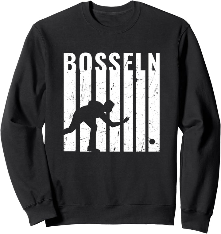Bosseln Spiel Design mit Bosseln Kugel Wurf Sweatshirt