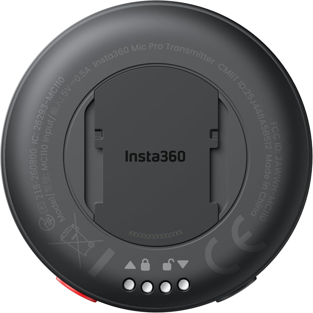 Insta360 Mic Pro Transmitter mit E-Ink-Display, 32-Bit Float-Aufnahme &amp; 3-Mic-Array