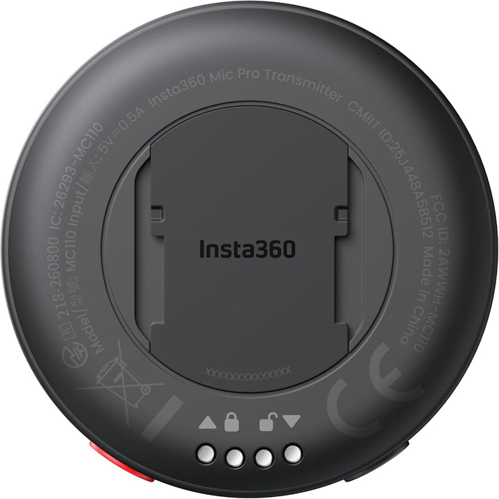 Insta360 Mic Pro Transmitter mit E-Ink-Display, 32-Bit Float-Aufnahme &amp; 3-Mic-Array