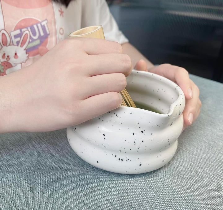 Premium Matcha Set – Matcha Schale, Bambusbesen und Matcha-Löffel Filterlöffel Matcha Set– Vollständ