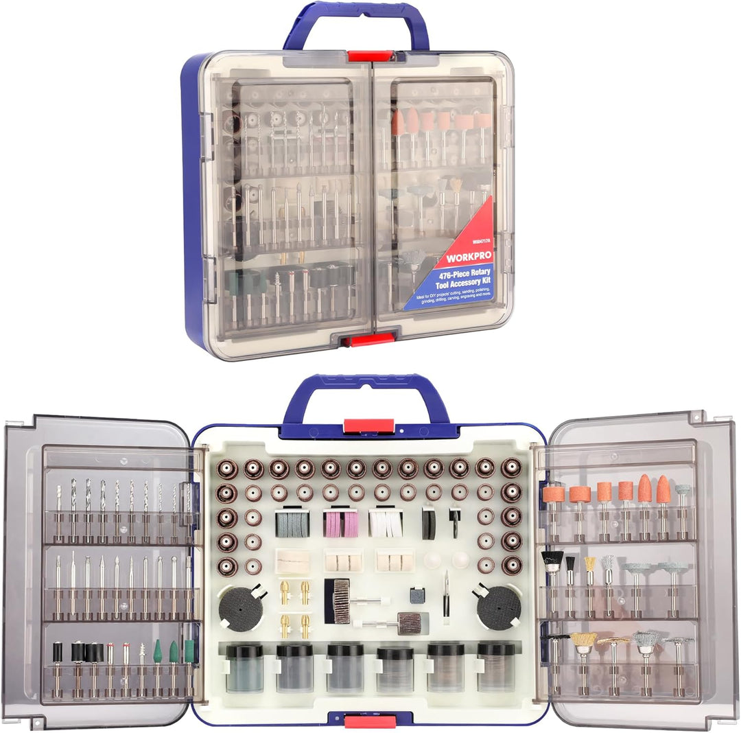 WORKPRO Multifunktionswerkzeug Zubehör Set 476 tlg. Drehwerkzeug Mehrzweck Zubehörset Zubehörsatz fü