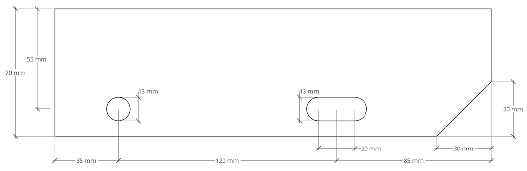 Gitterrost-Stufe Verzinkt & Weiss Pulverbeschichtet 800 x 240 mm Maschenweite 30 mm nach DIN 24531 u