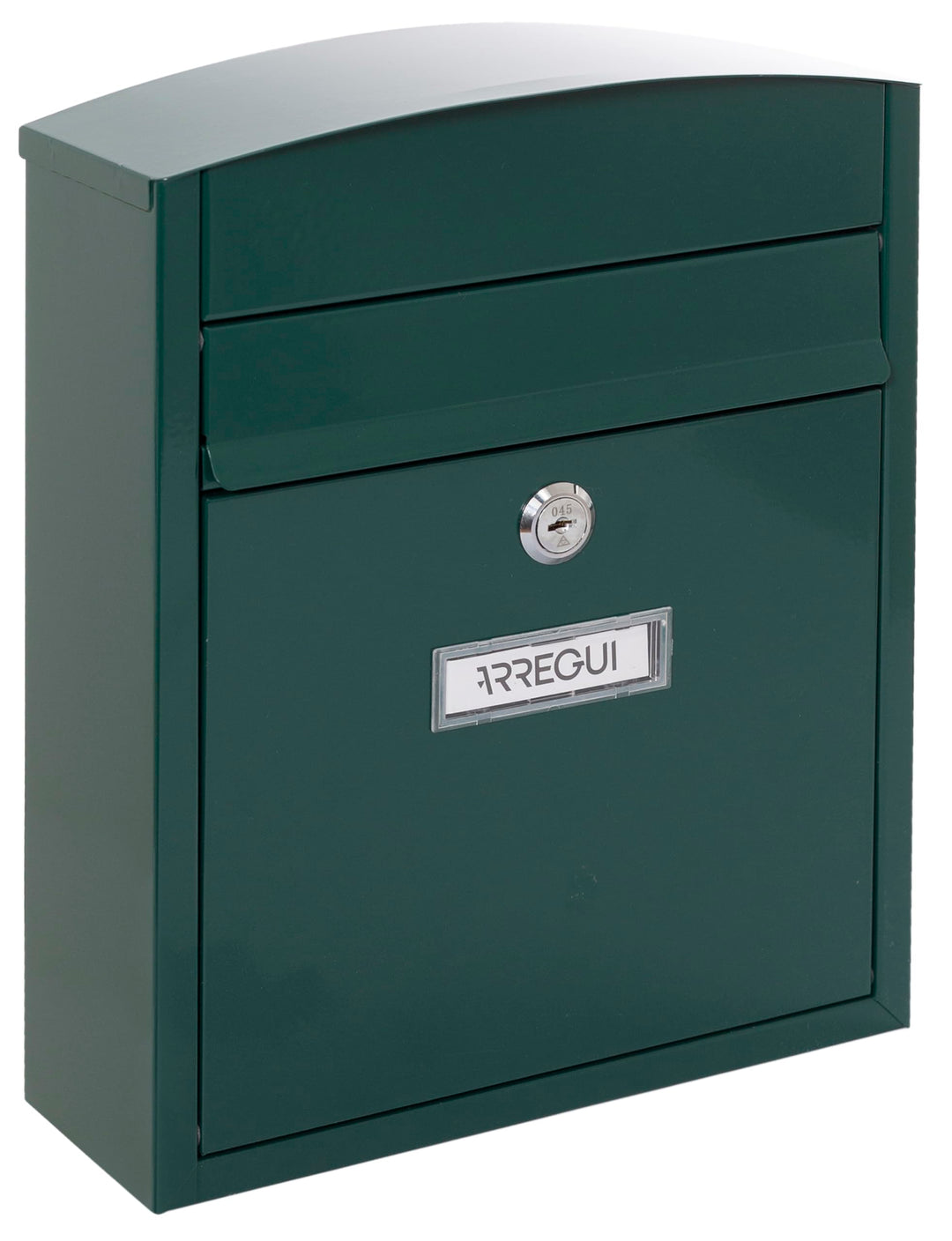 Arregui 1832D61 - Aussenbriefkasten aus kompaktem Stahl, Grösse S (DIN A5) - 28,5 x 24 x 9,5 cm Grün