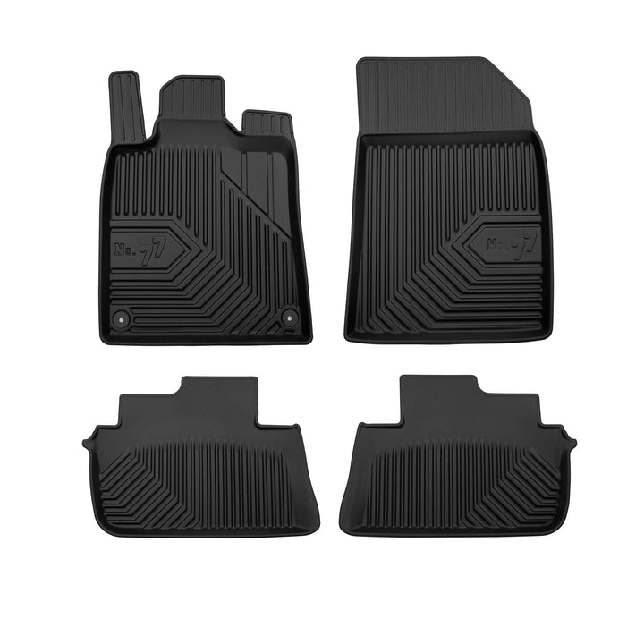 FROGUM No.77 Gummimatten Ganzjahresset von Auto Fussmatten Autofussmatten für Peugeot 407 2004-2011