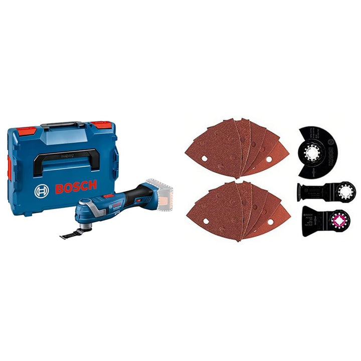 Bosch Professional 18V System Akku-Multi-Cutter GOP 18V-34 (inkl. 1x Sägeblatt, in L-BOXX) + 13tlg.