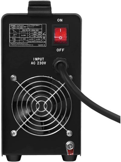 Stamos Germany Elektroden Schweissgerät Inverter S-MMA-250PI.2 E-Hand MMA - 250 A - 8 Meter Kabel -