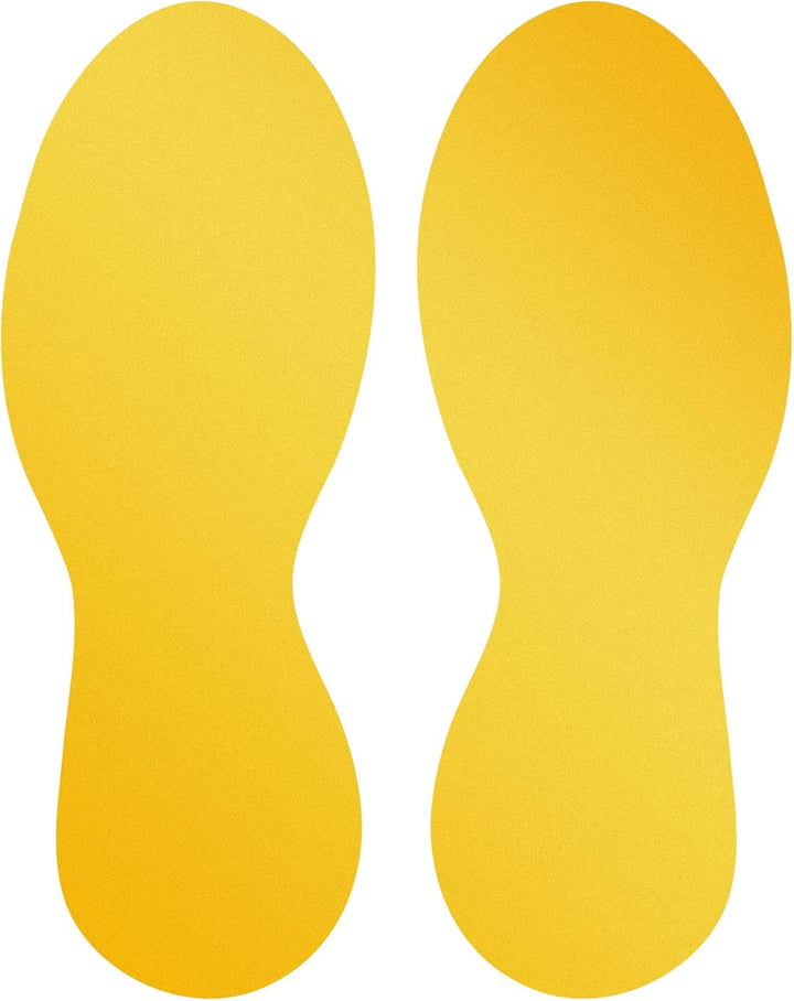 Durable Bodenmarkierung Fussform (Selbstklebende Markierungsfüsse, 5 Paar) RAL 1003 Signalgelb, 1727