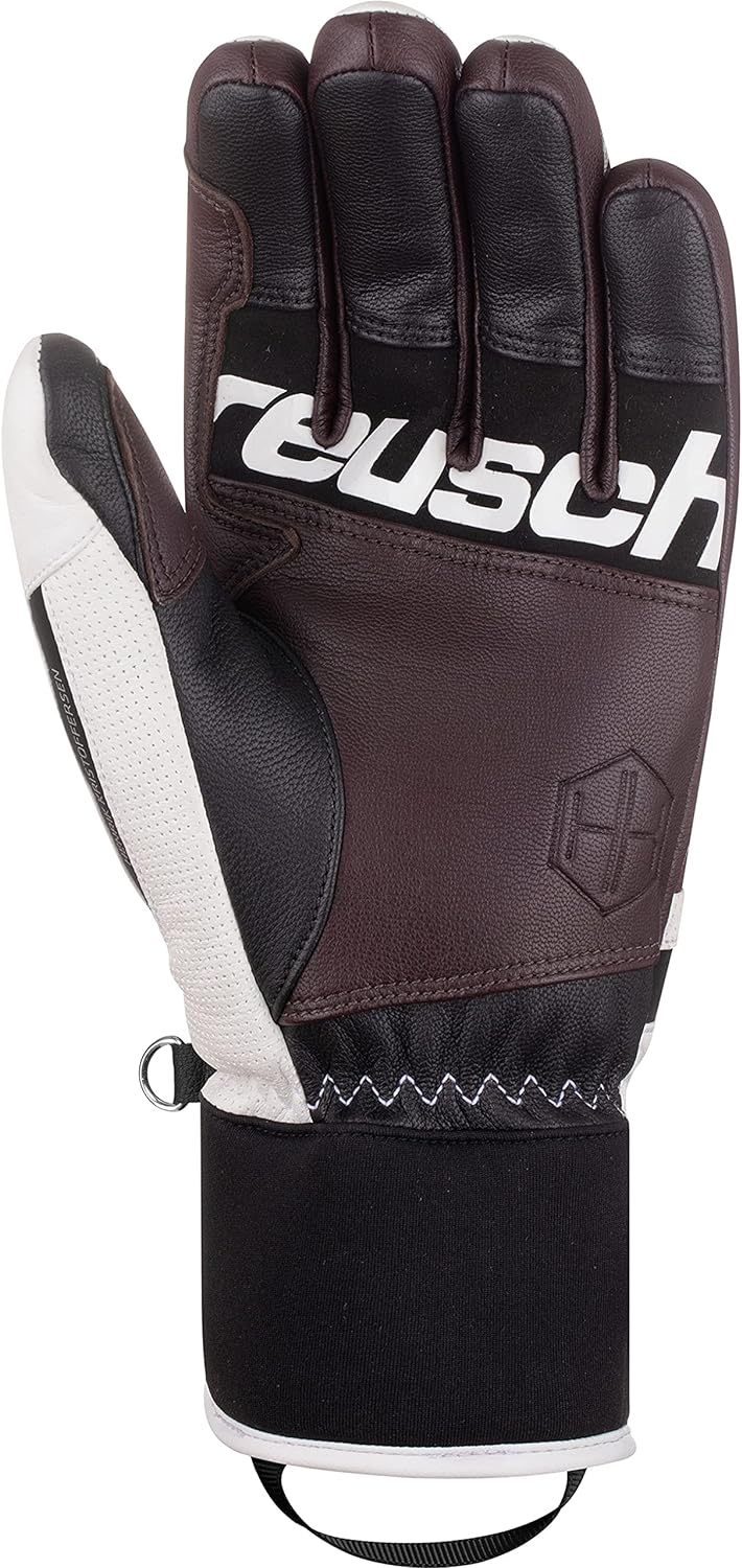 Reusch Herren Henrik Kristoffersen extra Warmer, winddichter und atmungsaktiver Skihandschuh 9 Weiss